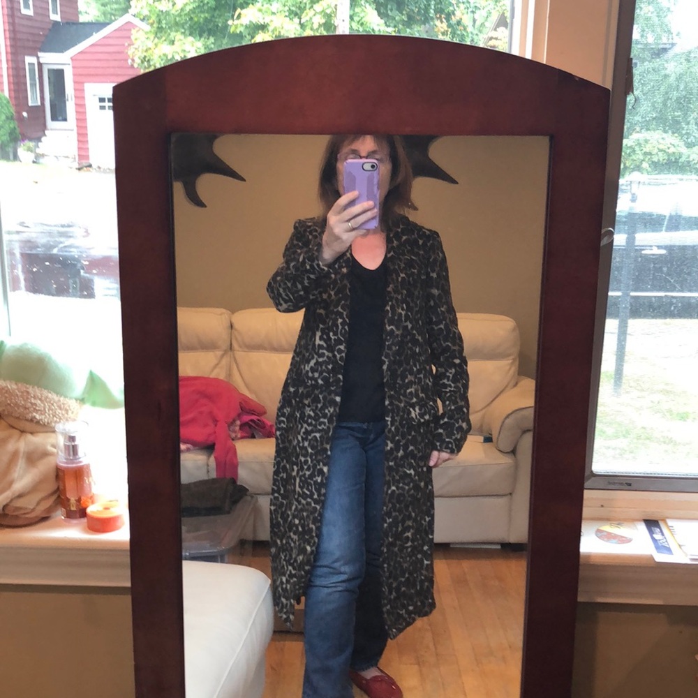 Leith leopard print topper